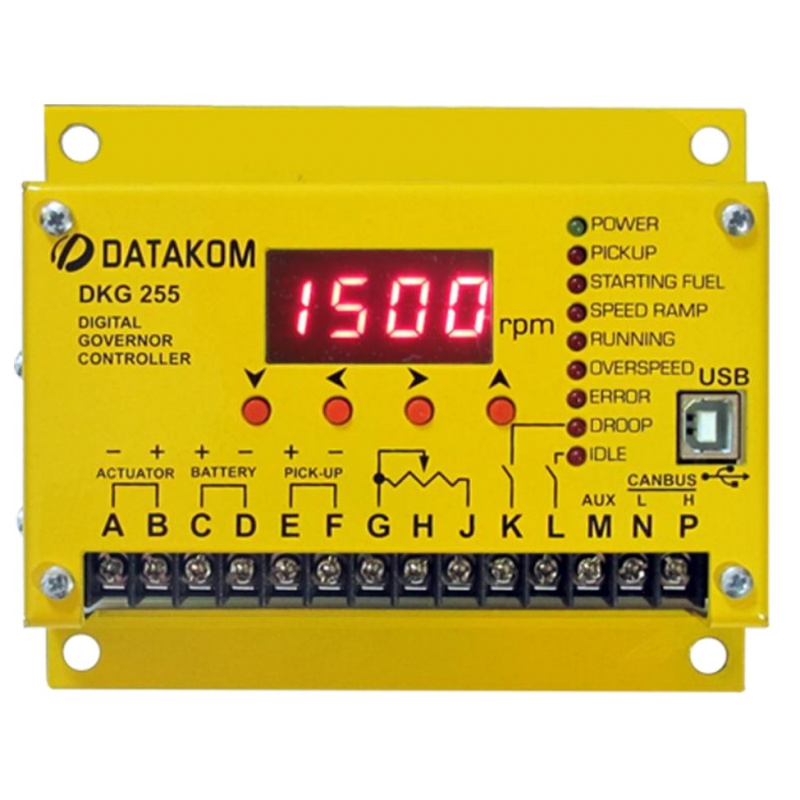 DATAKOM DKG-255 MPU Digital generator engine governor controller for actuators, MPU version
