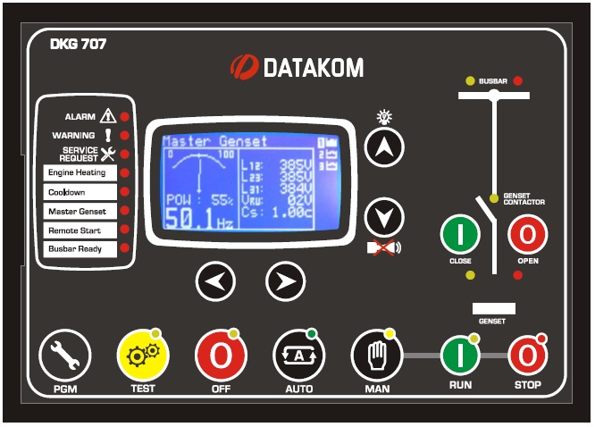 DATAKOM DKG-707 Multi Genset Paralleling unit with J1939