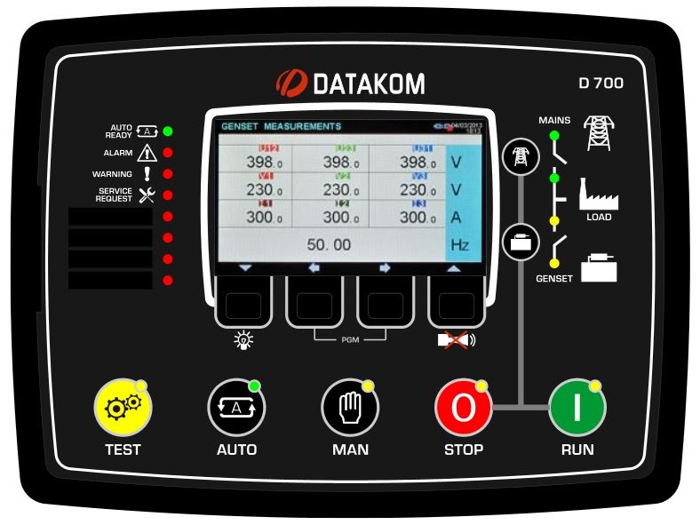 DATAKOM D-700-TFT-AMF+GSM Genset Controller with modem