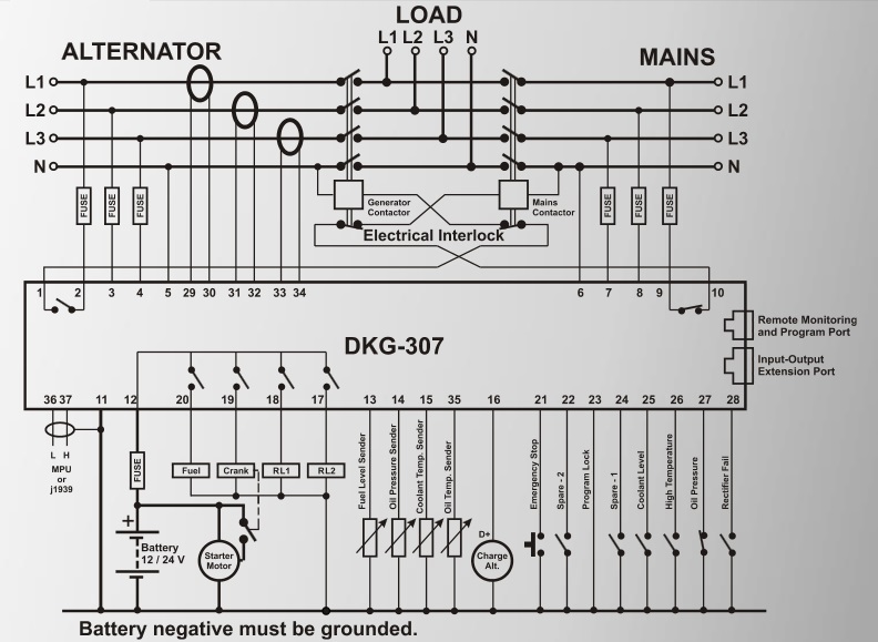 DATAKOM DKG-307 CAN Automatic Mains Failure Controller (AMF)