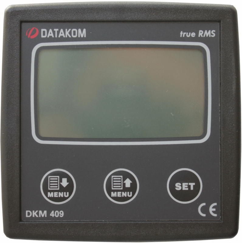 DATAKOM DKM-409 Electric network analyser panel, 96x96mm, RS-485, I/O