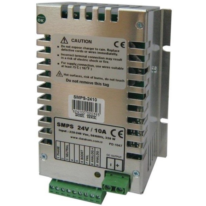 DATAKOM SMPS-2410 Generator start battery charger / stabilized power supply (24V/10A)