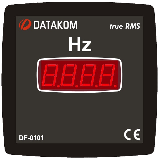 DATAKOM DF-0101 Frequency meter panel, 1 phase, 72x72mm