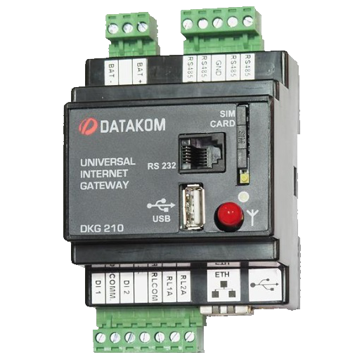 DATAKOM DKG-210-A2 RS232 + Ethernet Gateway, AC power supply