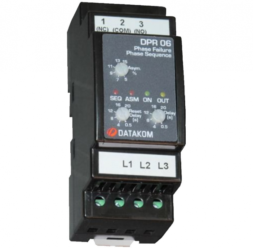 DATAKOM DPR-06 Motor Protection Controller, L-L, asymmetry