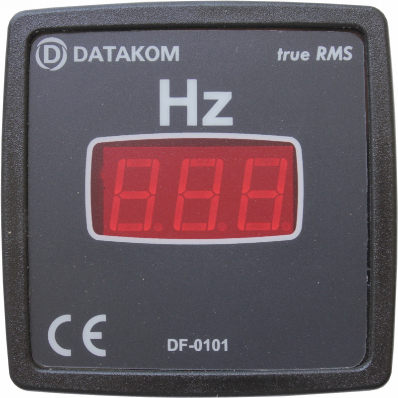 DATAKOM DF-0101 Frequency meter panel, 1 phase, 72x72mm