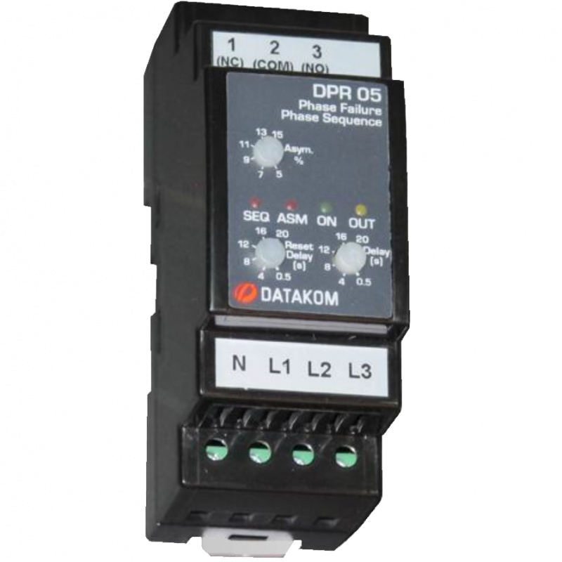 DATAKOM DPR-05 Motor Protection Controller, L-N, asymmetry 