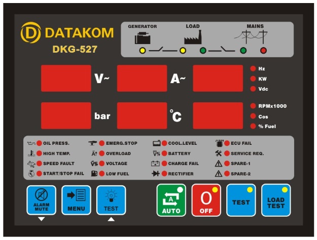 DATAKOM DKG-527 Auto Mains Failure Controller (AMF) with J1939