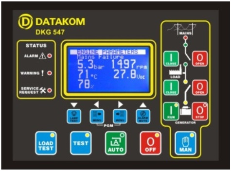 DATAKOM DKG-547 Auto Mains Failure Controller (AMF) with J1939