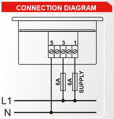 DATAKOM DV-0101 96x96 DIGITAL VOLTMETER