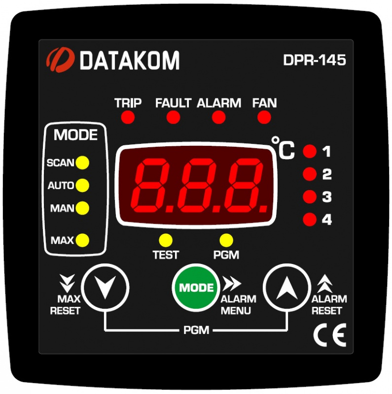 DATAKOM DPR-145MV Transformer Temperature Protection Controller with AC power supply