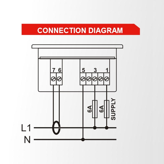 DATAKOM DM-0101 Multimeter, 1 phase, 96x48mm