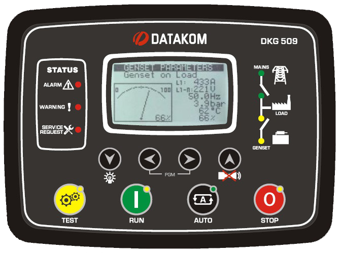 DATAKOM DKG-509 MPU Automatic start mains failure control panel for generators (AMF)