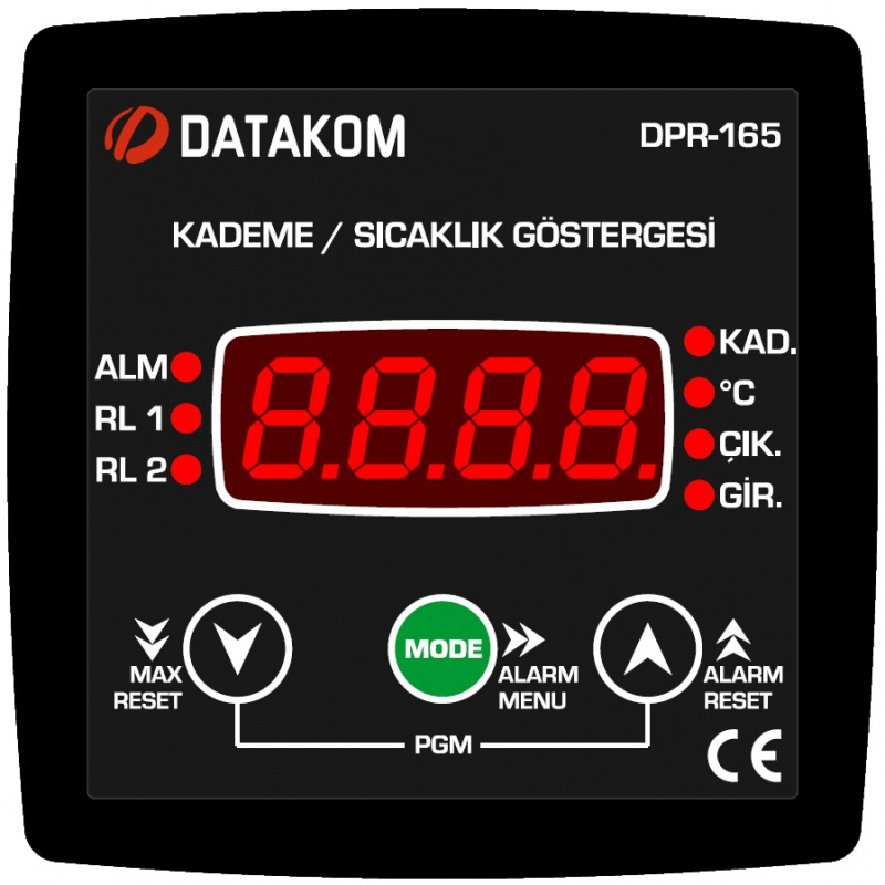 DATAKOM DPR-165 Transformer Step Indication Controller with temperature protection