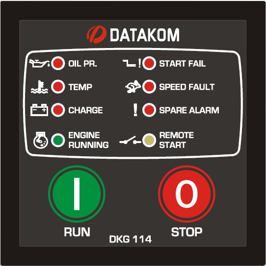 DATAKOM DKG-114 Manual and remote start generator control panel